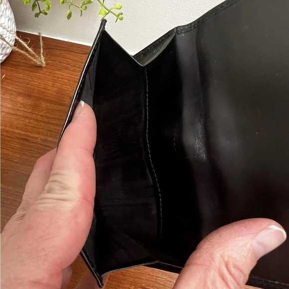 Lambertson Truex Black Leather French Wallet New EUC - Picture 9 of 11